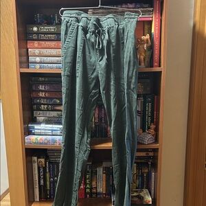 Buffalo David Bitton Men's Drawstring Chinos in Forest Green